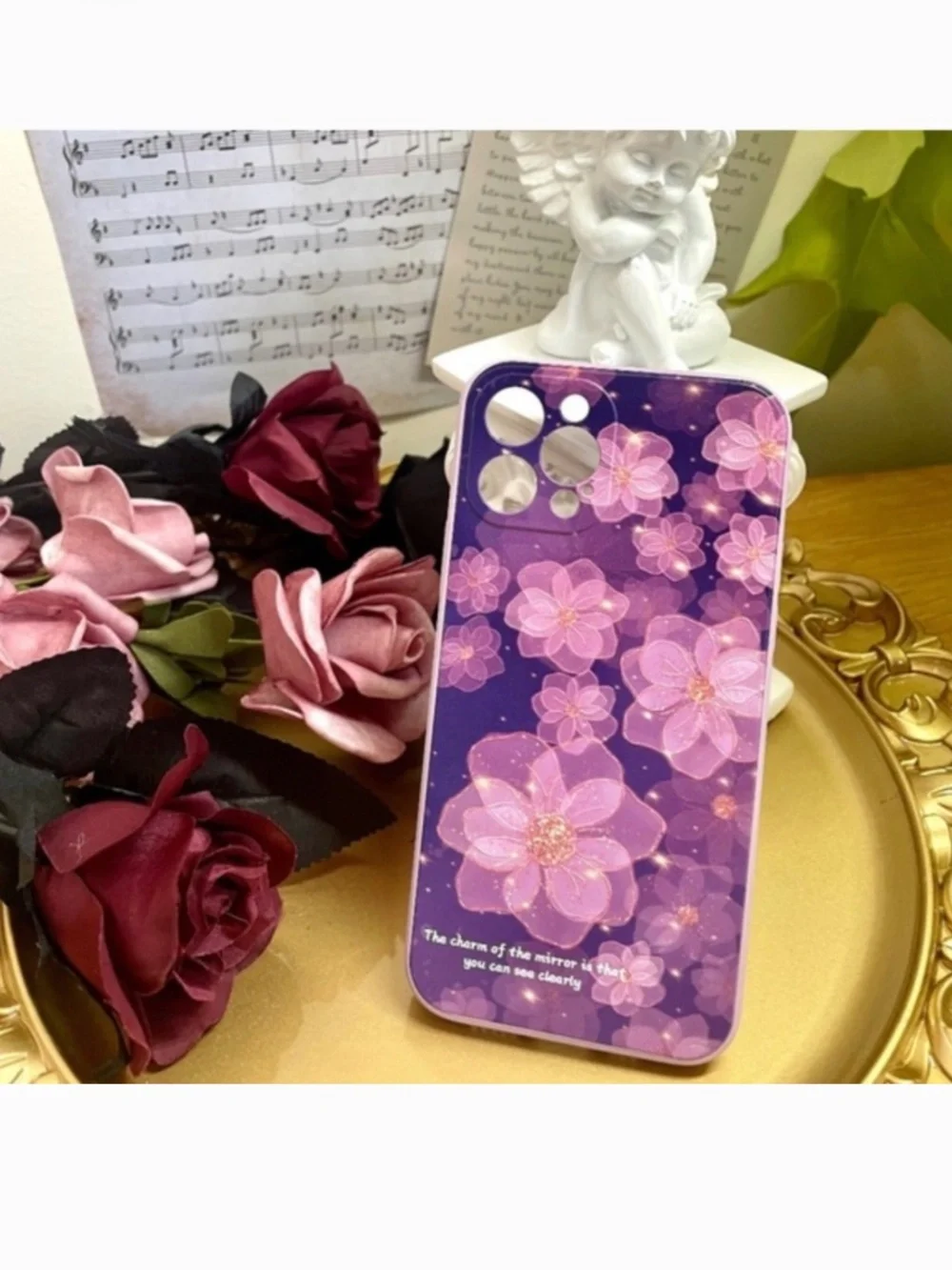 4 items.iPhone 12/12pro/12promax/13/13PRO/13PROMAX flowers case